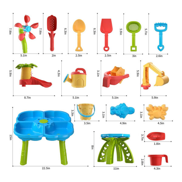 Beach Sand Toys Water Game Toy Beach Water Table for Kids - Imagem 5