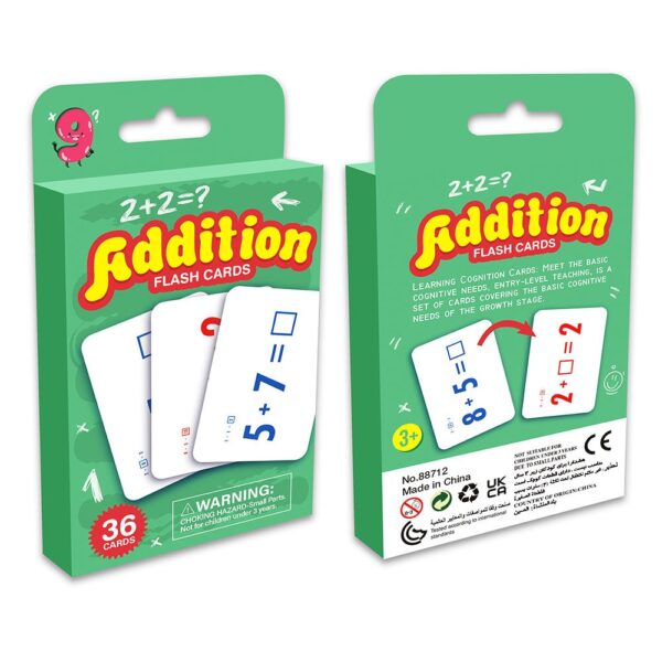 High Quality Early Learning 36pcs Preshcool Educational Card Math Learning Toys for Kids