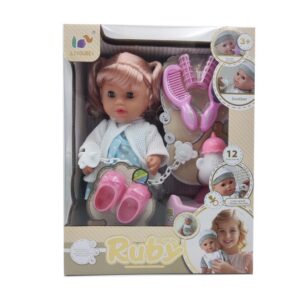 12 Inch 4 Sounds Dress up OEM Baby Doll Baby Kids Doll Toy
