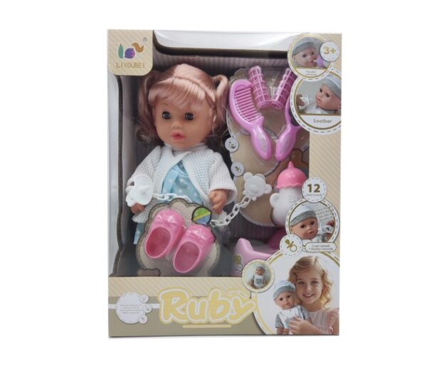 12 Inch 4 Sounds Dress up OEM Baby Doll Baby Kids Doll Toy