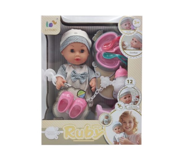 12 Inch 4 Sounds Dress up OEM Baby Doll Baby Kids Doll Toy - Image 5