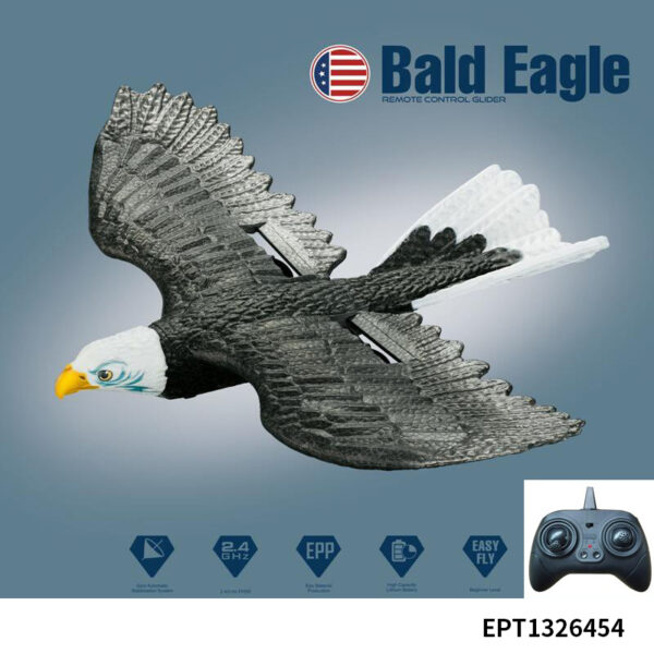 2.4G Eagle 2 CH Remote Control Foam Glider Flying Toy for Kids Beginners RC Airplane Plane Glider by HAWKS WORK - Image 6