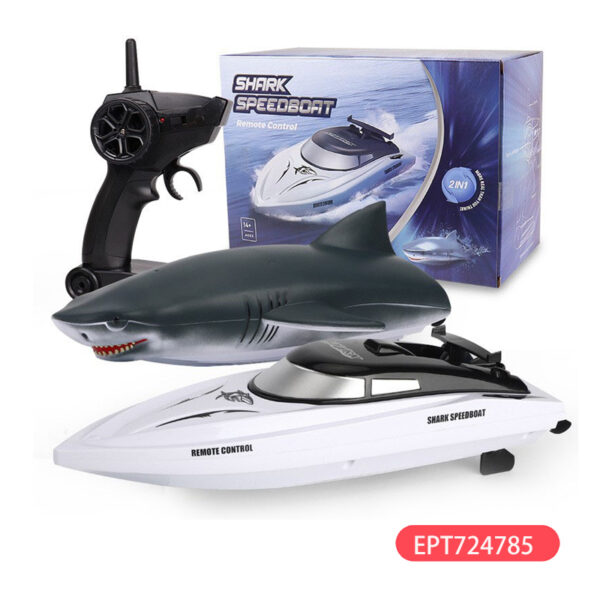 2.4G Shark Remote Control RC Boat & Ship Toys