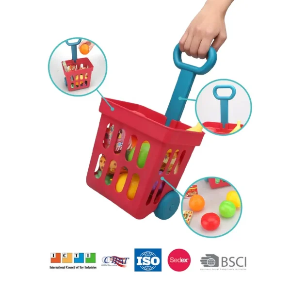 Hot Sale Kids Pretend Play Shopping Cart Toy - Bild 6