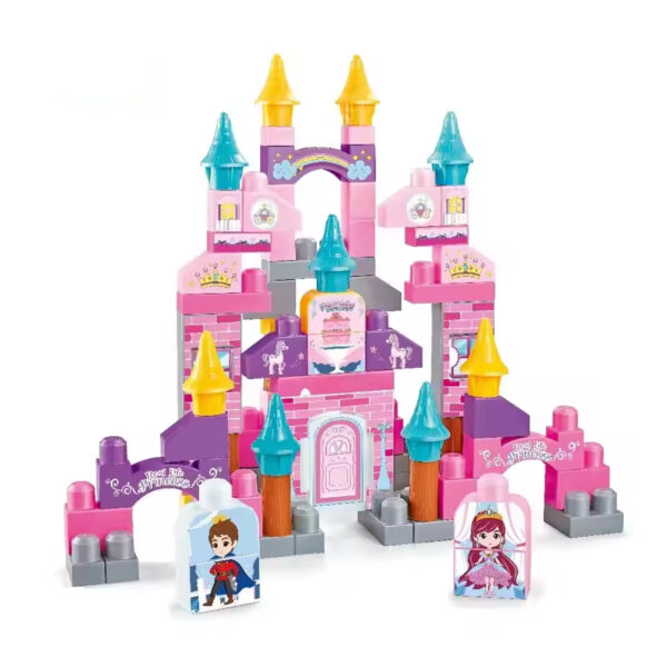 Police Large Particle Blocks 40Pcs Block Building Sets Kids Home Educational Toy Stem Kit Castle Toys - Image 2
