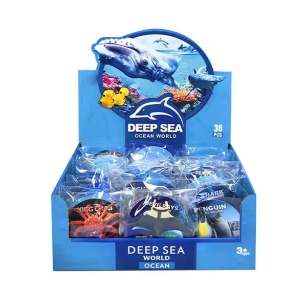 36Pcs Plastic Ocean Animals Sea Creatures Small Animal Figures Assorted Mini Plastic Animal Figurines Toy