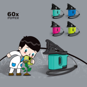 12PCS Mini Portable Microscope Stem Kits 60x-120x Button Battery Educational Pocket Games Plastic Juguetes for Kids