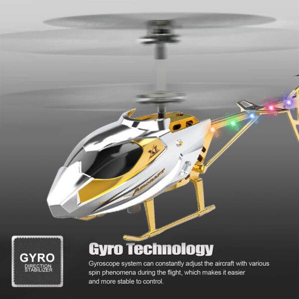2.5 Function Remote Control Helicopter and Plane Toy with Light Beginner-Skill Level Alloy Rc Gyro Metal - Bild 2