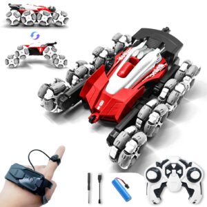 Remote Control Stunt Light Car 8wd Drift Spray Dual Mode Racing Toy Hand Gesture Remote Control Rc Stunt Car