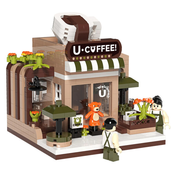 New Building Blocks Kit for Kids DIY Colorful City with Toy Coffee Shop Model Street View Assembly Brick Gift Made Plastic - 영상 6