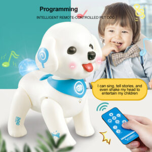 Hot Sale RC Singing Shaking Hand Robot Dog Toy Lovely Educational Voice Control Programming Electronic Plastic Stunt Toy Toys