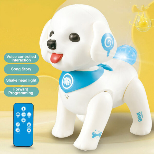 Hot Sale RC Singing Shaking Hand Robot Dog Toy Lovely Educational Voice Control Programming Electronic Plastic Stunt Toy Toys - 图片 3