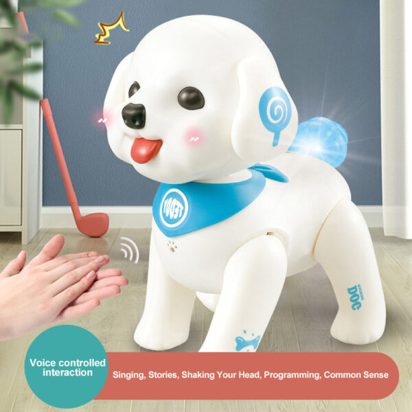 Hot Sale RC Singing Shaking Hand Robot Dog Toy Lovely Educational Voice Control Programming Electronic Plastic Stunt Toy Toys - 图片 4