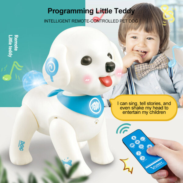 Hot Sale RC Singing Shaking Hand Robot Dog Toy Lovely Educational Voice Control Programming Electronic Plastic Stunt Toy Toys - 图片 5