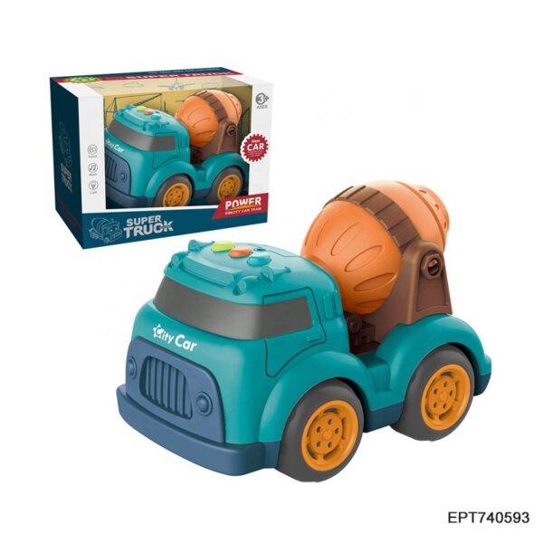 Toys Electric City Sanitation Series Green Freewheel Garbage Truck Car Toys for Boys with Light and Music - Изображение 5