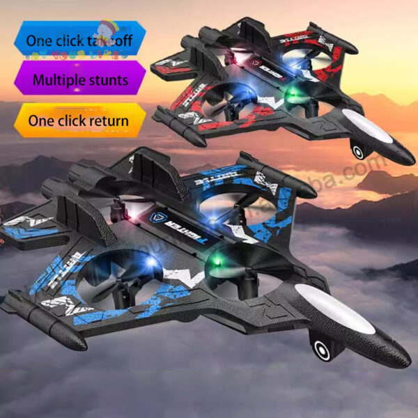 Dual Remote Control Watch+controller Gravity Induction Two Speed Easy to Fly Epp Foam Rc Airplane Aircraft Helicopter Toy