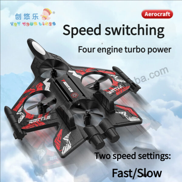 Dual Remote Control Watch+controller Gravity Induction Two Speed Easy to Fly Epp Foam Rc Airplane Aircraft Helicopter Toy - 画像 5