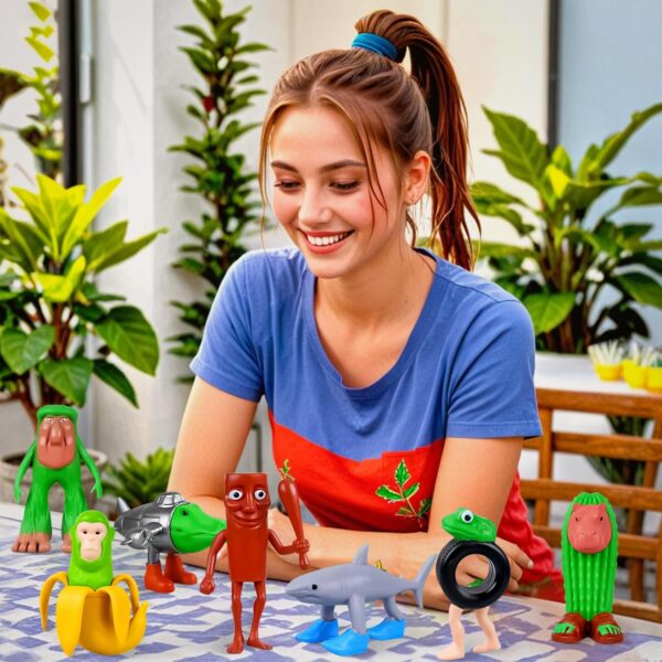TungTungTung Sahur Tralalelo Tralala 3D Printing Statue Decoration Fidget Creative AI Toy Tralalero Tralala Action Figures - Imagem 7