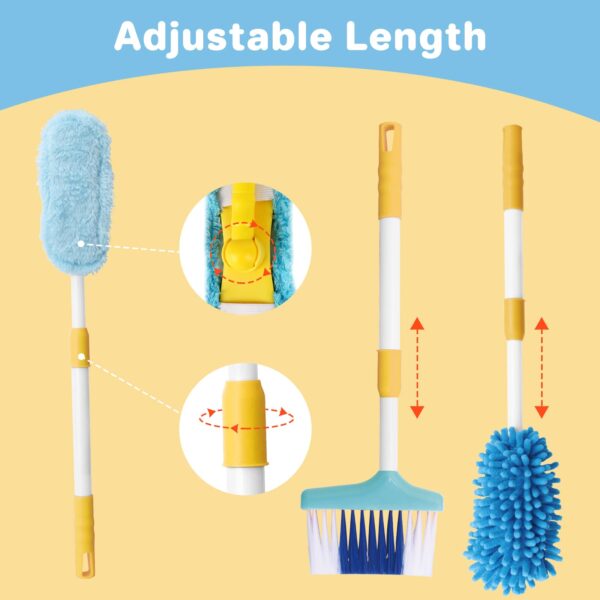 EPT Educational Kids House Cleaning Play Set Clean Tool Toy Plastic Children Tool Pretend Play Cleaning Set - Image 2