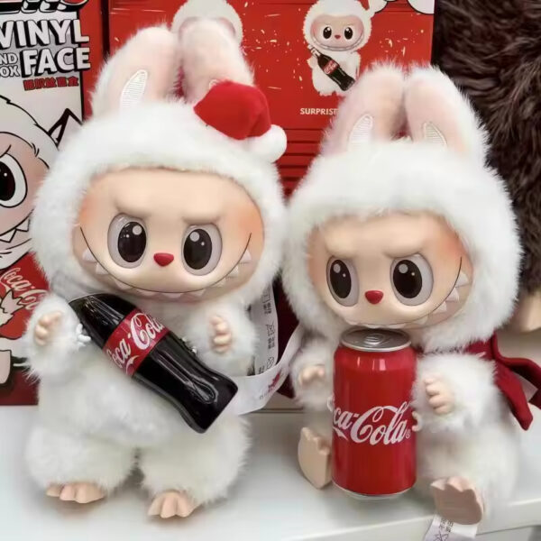 V4 New Design Cola Series Pop Mart Labubu Blind Box Doll Plush Toy - Изображение 7