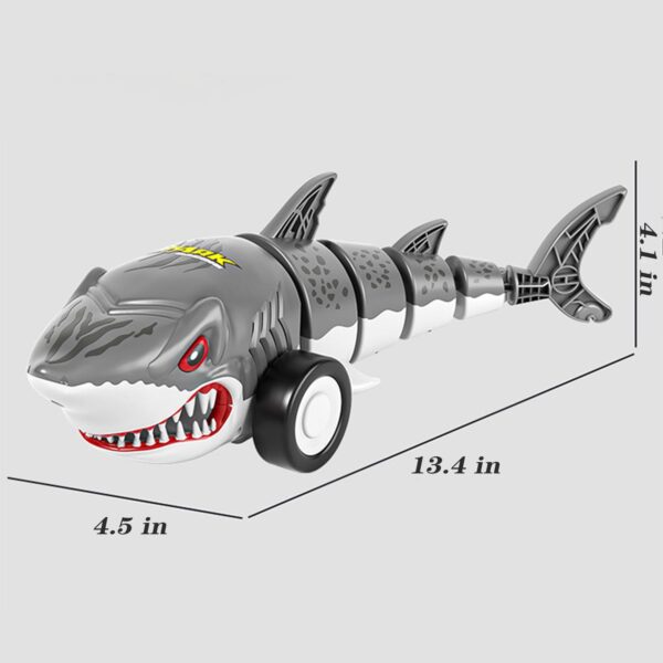 Shark RC Stunt Car Toys With Light and Swing Function Remote Control Animal Rc Shark Car Toy for Kids - Изображение 6