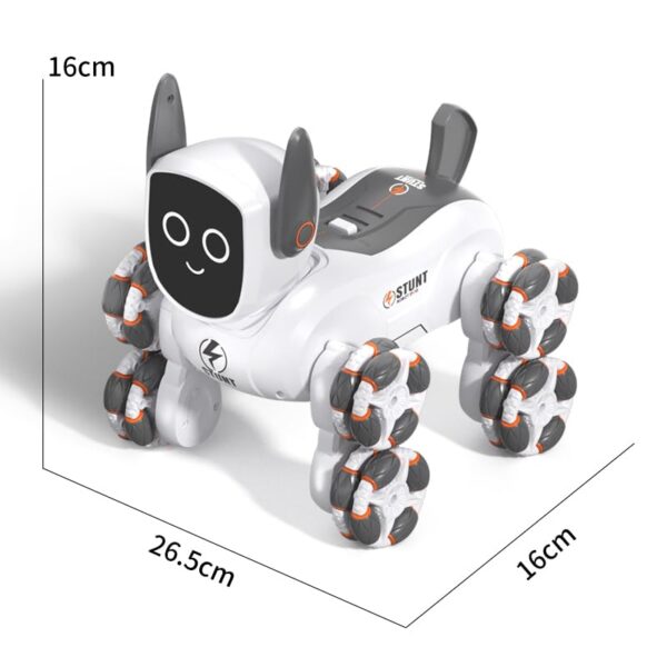 Eight-wheel Multi-function Dual Remote Control Robot Dog Toy Watch Hand Gesture Remote Control RC Stunt Cars - Image 2