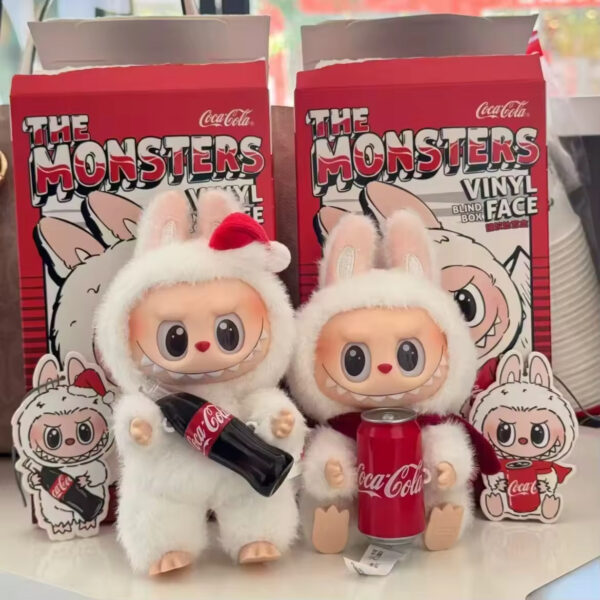 V4 New Design Cola Series Pop Mart Labubu Blind Box Doll Plush Toy