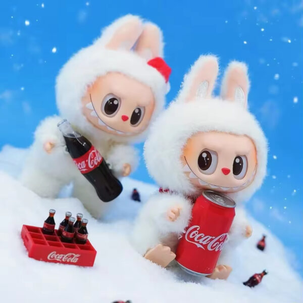 V4 New Design Cola Series Pop Mart Labubu Blind Box Doll Plush Toy - Изображение 4