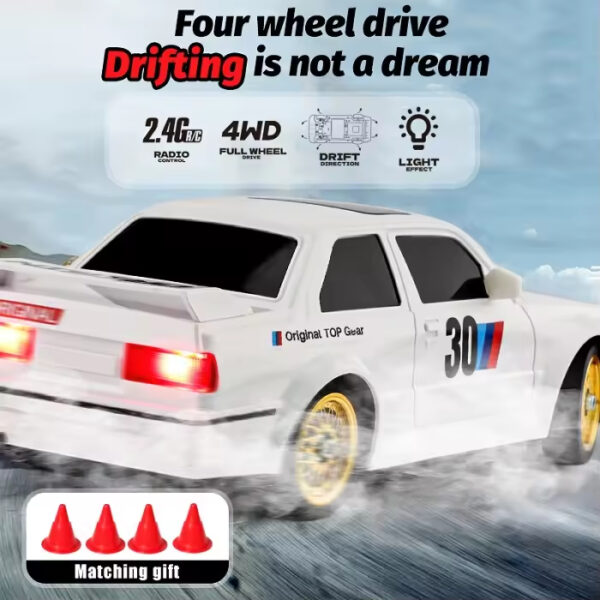 1/16 2.4ghz RC Drift Racing Car Toys 4WD Remote Control Vehicle - 图片 2