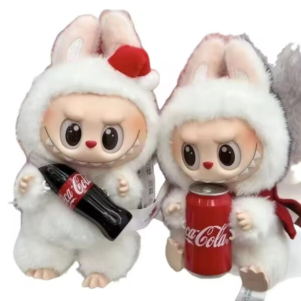 V4 New Design Cola Series Pop Mart Labubu Blind Box Doll Plush Toy - Изображение 3