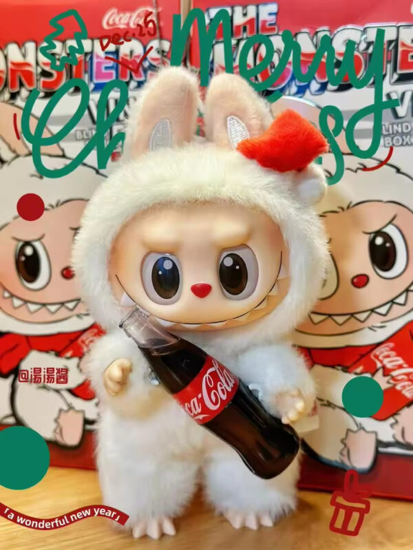 V4 New Design Cola Series Pop Mart Labubu Blind Box Doll Plush Toy - Изображение 2