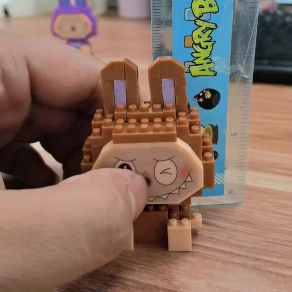 Pop Mart Labubu Building Block Sets Mini Model Action Figure Doll Kids Labubu Building Blocks Blind Box - Bild 7