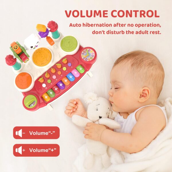 Musical Rabbit Piano Toy Early Education Instrument Plastic Animal Sound Electronic Piano Toy - Imagen 2