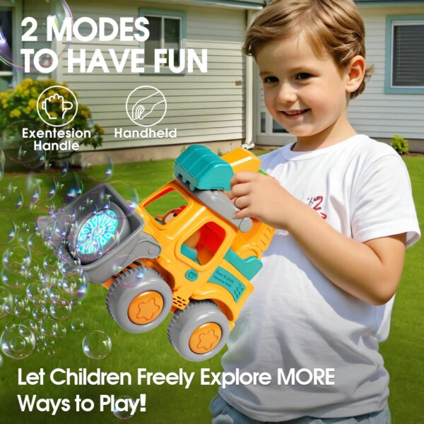 Bubble Toys for Kids Outdoor Cartoon Engineering Cart Toys Kids Bubble Machine Kids Birthday Present Party Party Toy - Изображение 5