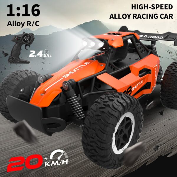 Cheap 1:16 High-Speed Rc Buggy Racing Car Toy 2.4G Alloy 5CH Remote Control Off-road Toy Car - Изображение 2