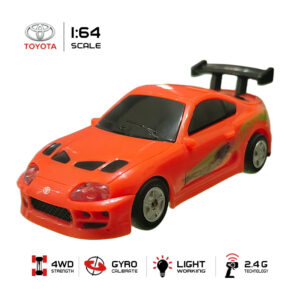2.4G 1:64 Plastic TOYOTA SUPRA Mini Remote Control Car with Lights