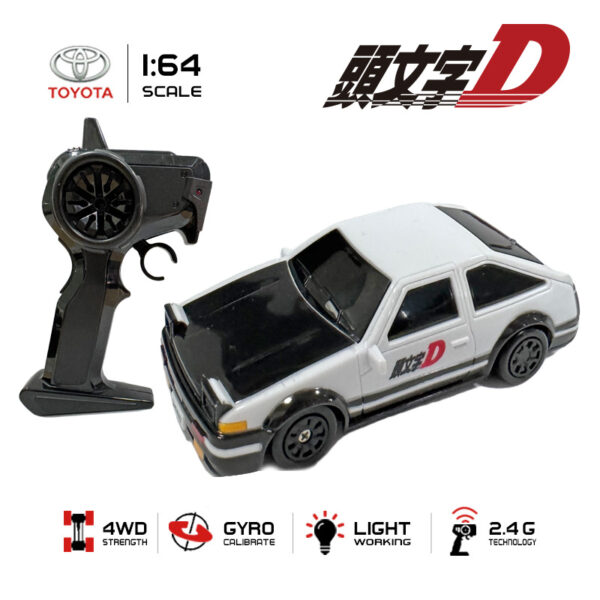 2.4G 1:64 Toyota AE86 Remote Control Racing RC Car Mini RC Car Toy for Kids