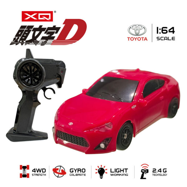 4WD 2.4G 1:64 Toyota GT86 Mini RC Drift Racing Car with Lights