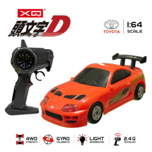 2.4G 1:64 Plastic TOYOTA SUPRA Mini Remote Control Car with Lights