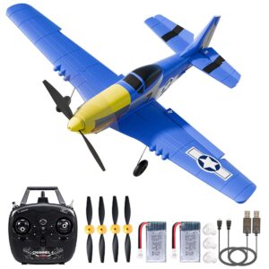 2.4GHz RC Fixed Wing Plane Brushless Motor Starter RC Hobby Kit RTF Gyro-Assist for Beginners Electric Foam Plane