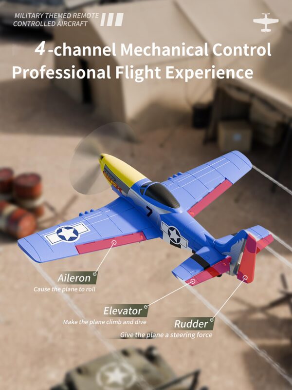 2.4GHz RC Fixed Wing Plane Brushless Motor Starter RC Hobby Kit RTF Gyro-Assist for Beginners Electric Foam Plane - Image 9