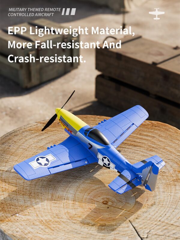 2.4GHz RC Fixed Wing Plane Brushless Motor Starter RC Hobby Kit RTF Gyro-Assist for Beginners Electric Foam Plane - Image 2