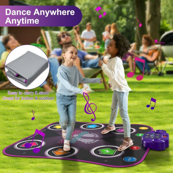 Button Wireless Bluetooth Musical Play Mats Dancing Challenge Play Mat Electronic Blanket Touch Dance Mat Toys - 图片 2