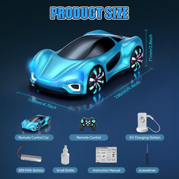 11 Channels New Energy Concept Remote Control Drift Car Station Unique Spray Cool RC Car 4x4 Electric Remote Control Car - 图片 6