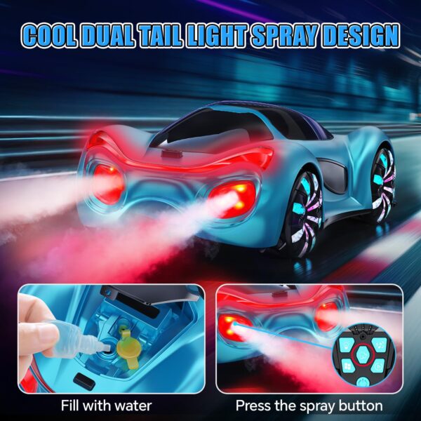 11 Channels New Energy Concept Remote Control Drift Car Station Unique Spray Cool RC Car 4x4 Electric Remote Control Car - 图片 4