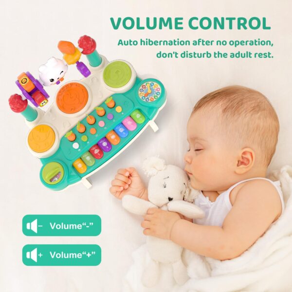 20-in-1 Musical Rabbit Piano Toy Early Education Instrument Plastic Animal Sound Electronic Piano Toy - Imagen 8