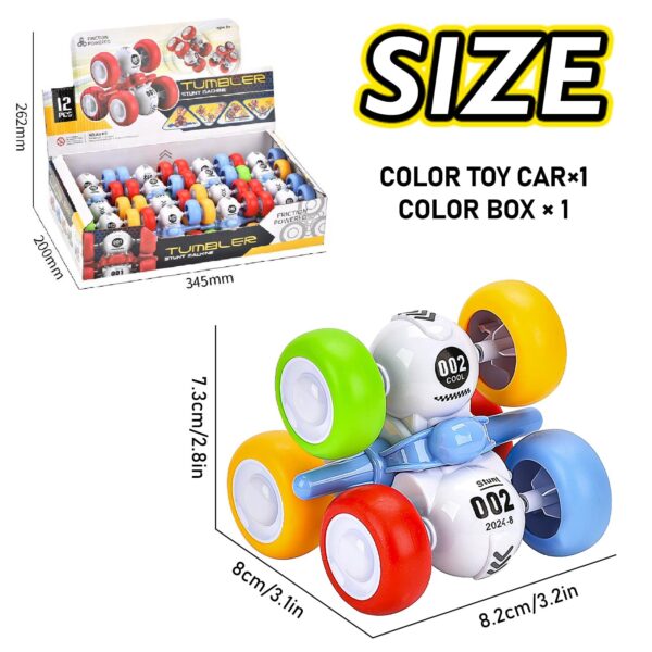 New Model Friction Car Mini Stunt Car Toy 360 Degrees Rotating Climbing Vehicle Toy for Boy - Изображение 4