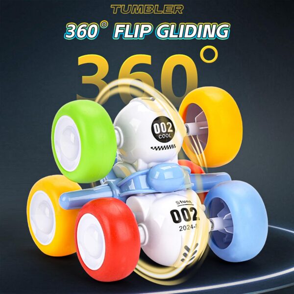 New Model Friction Car Mini Stunt Car Toy 360 Degrees Rotating Climbing Vehicle Toy for Boy - Изображение 2