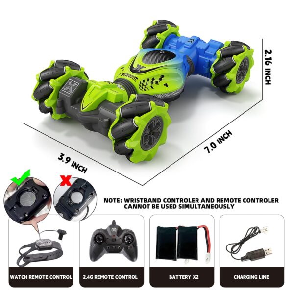 4wd Remote Control Car Toys Sensor Vehicle Stunt Crawler Drift Remote Watch Control Rc Car for Adults with High Speed - 图片 8