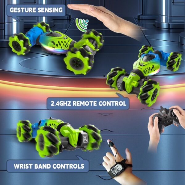 4wd Remote Control Car Toys Sensor Vehicle Stunt Crawler Drift Remote Watch Control Rc Car for Adults with High Speed - 图片 7